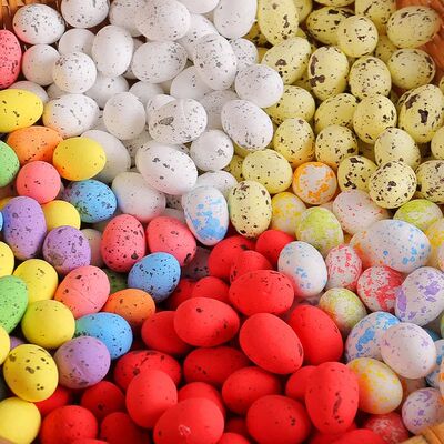 Colorful Bird  Eggs 2x2.5cm Mini Egg Decoraion Border Small