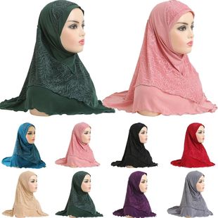 Malaysia Women Lace One Piece Amira Instant Scarf ic Praye