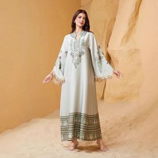 Dress Women Kaftan Party Dresses Jalabiya Tassel Vestidos