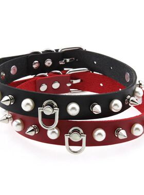 Punk Personaliy nd Creaiviy Imiaion pearl Sexy Rives D buckl