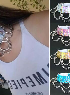Punk Gohic Personaliy Fashion Exaggeraion Circle Meal chain
