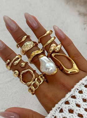 Ingemark 12Pcs/Set Vintage Imitation Pearl Water Drop Open R