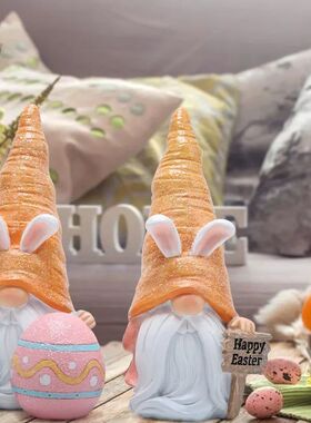 Easer Egg Rabbi Ornamen Creaive Home Rabbi Ears arf Decoraio