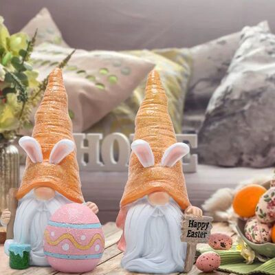 Easer Egg Rabbi Ornamen Creaive Home Rabbi Ears arf Decoraio