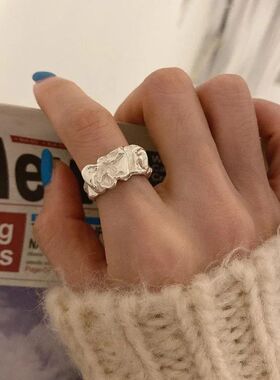 Silver Color Ring for Women Fashion Creative Irregular Metal