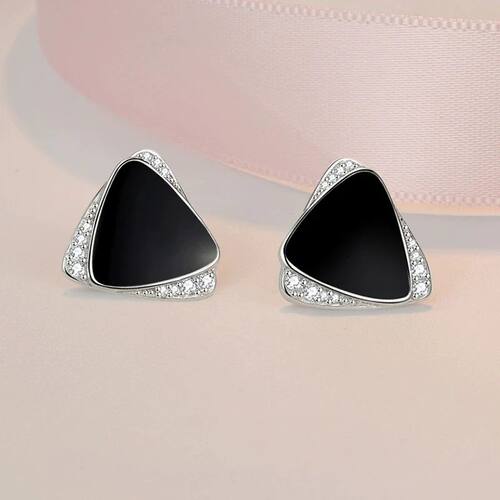 Temperament Triangle Earrings New Trendy High-end Minimalist