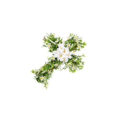 Easer Cross  Wreah Hanging Decoraion for Farmhouse Home Deco