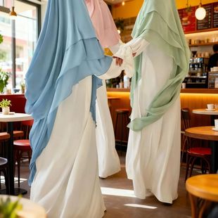 Women  Khimar  Headscarf Double Layered  Dubai s Scarves Ara