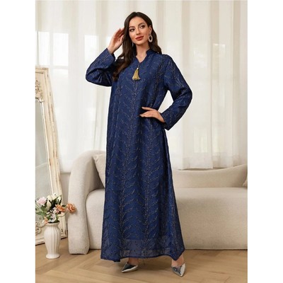 Embroidery Women Dress   Dubai Party Caftan Jalabiya Dresses
