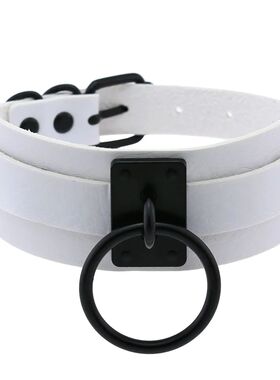 Punk Gohic Harajuku Nighclub Wild Exaggeraion Circle Black a