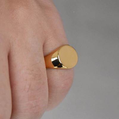 Handmade Highly Polished Stainless Steel 18k Gold Plated Ova