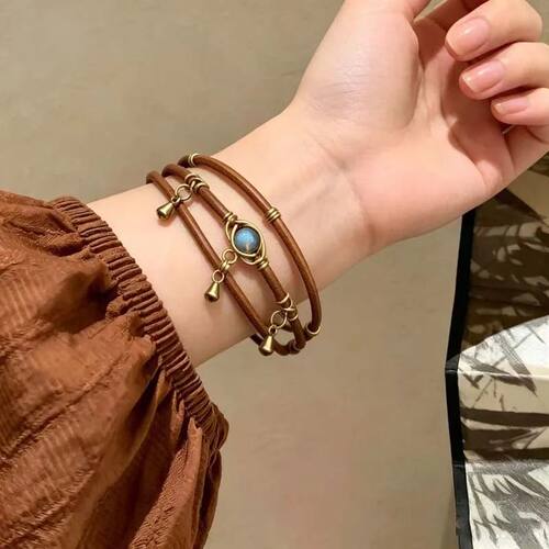 New Ethnic Style Devil's Eye Tassel Bracelet for Women Vinta