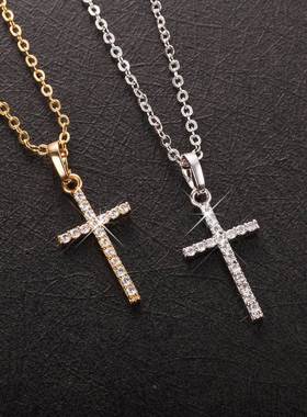 Fashion Female Cross Pendants dropshipping Gold Black Color