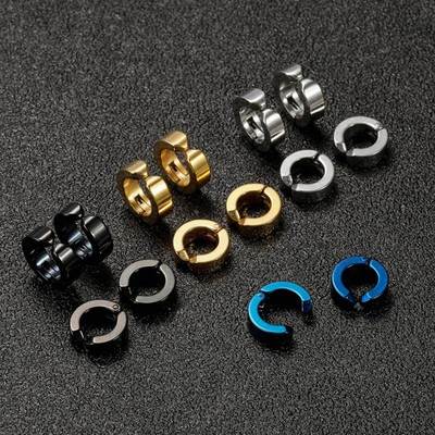 New Popular Cross Stainless Steel Painless Ear Clip Earrings