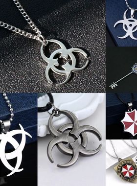 Punk Biochemical Crisis Stainless Steel Necklace Pendant Hip