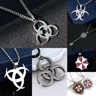 Punk Biochemical Crisis Stainless Steel Necklace Pendant Hip