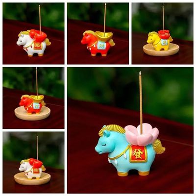 Creative Zodiac  Incense Burner  Shape Horse Year Incense  H