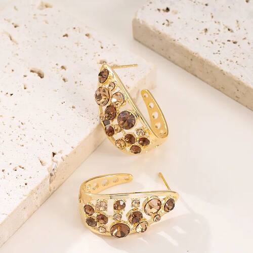 Simple and personalized INS wind full diamond hollow waer dr