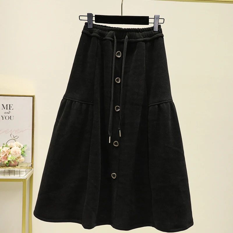 Solid Color Simple-style Skirt Women's Leisure Daily Versati