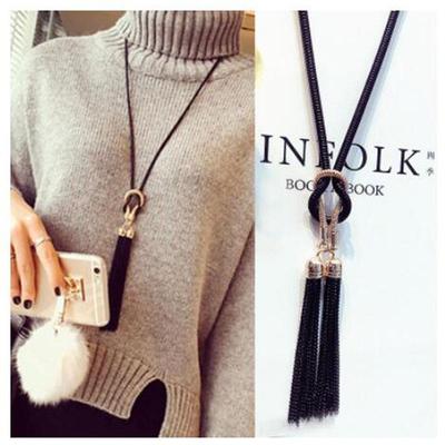 New Arrival Female Pendant Necklace Tassel Long Winter Sweat