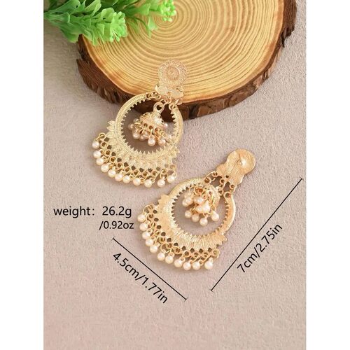 Bohemian Round Fringe Dangle Earrings For Women Casual Bolly