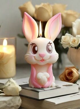 Easer Day Rabbi Silicone Mold for Scened Candle 3D Smile Bun