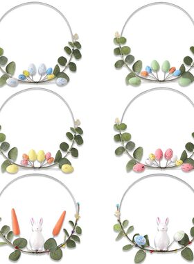 Easer Spring Home Fron Door Decor - Arificial Flower Wreah -