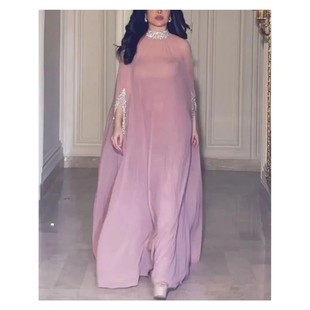 Dubai Saudi Arabic Party Dress For Women Morocco Kaftan Robe