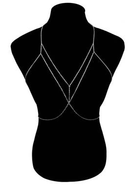 Cross Chest Breast Belly Body Chain Necklace for Women Girls