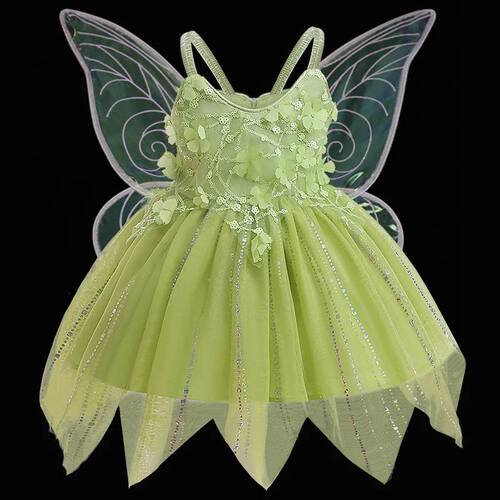 Children Fancy Girls Elf Cosplay Fairy Princess Dress For Ki
