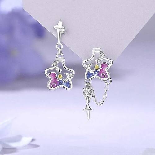 Exquisite Asymmetric Wishing Bottle Earrings for Women Uniqu