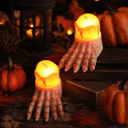 Flameless Halloween Ornaments Funny Prop for Haunted House S