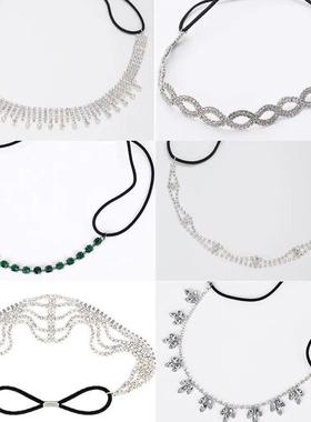 More Styles Rhinestone Elastic Headband Wedding Bridal Hair