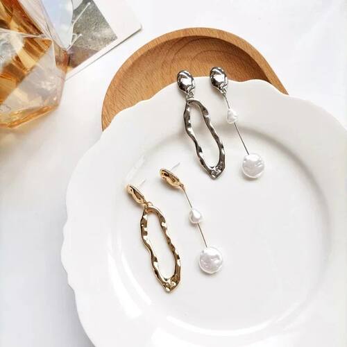 925 Silver Needle Geometric Earrings New Design Hot Selling