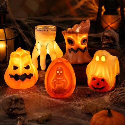 Halloween Ghost Night Light Halloween Skelection Pumpkin Lam
