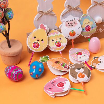 9/18pcs Easer Cue Rabbi Chicken Easer Eggs Carro DIY Lollipo