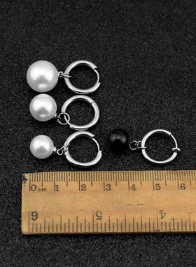 2025 imitation pearl stainless steel classic earrings