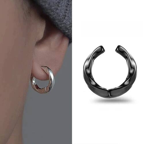 M ? bius Ear Clip For Male Trendy Personality Hip Hop Style