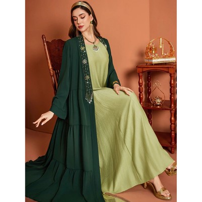 Open Dress Women  Diamond Long Cardigan Vestidos Largos Part