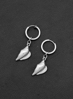 New Shell Stainless Steel Personalized Wind Earrings