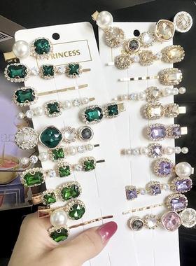 Set Women Hair Clips Jewelry Fashion Crystal Hair Accessorie