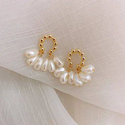 New earrings, silver needles, rendy feniy, high-end sense, n