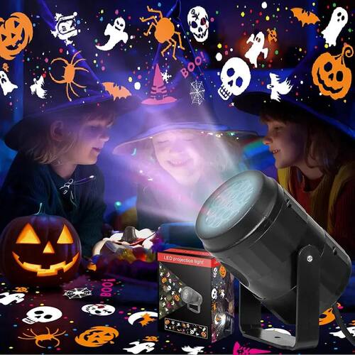 Pumpkin/Snowflake Projector Lights Outdoor/Indoor USB Rotati