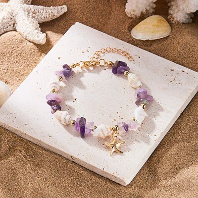 Bohemian Starfish Conch Beads Bracelets For Women Handmade I