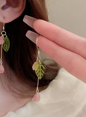 2024 Fashion Swee Resin Flower Leaf Earring For Women Korean