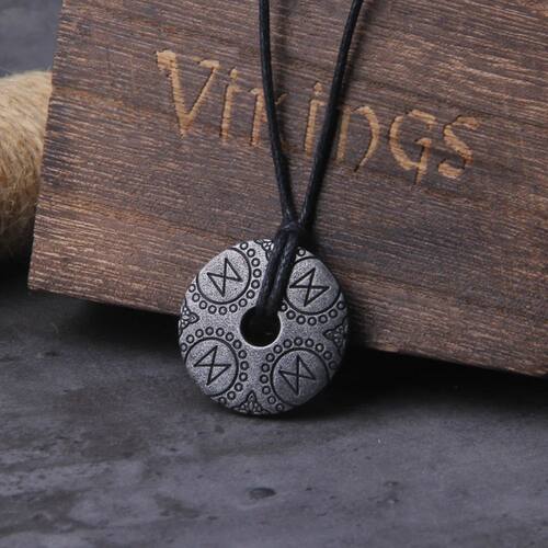 Never Fade Gray viking rune pendant necklace for men gift ad