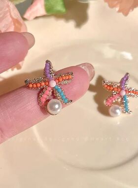 2025 New Romanic Seaside Vacaion Syle Sarfish Earrings Women