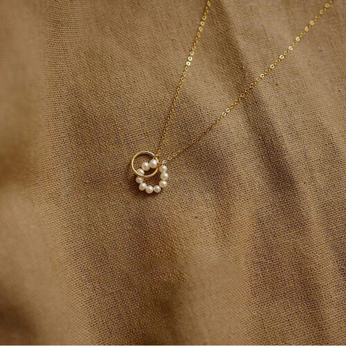 Design Sense cae Sense Freshwaer Pearl Necklace Female Geome