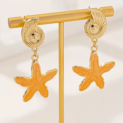 Summer Day New Fashion Ocean Series Metal Coloured Starfish