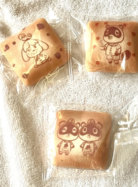 【Macondo】动森同人周边动物森友会饼干方形饼干毛绒吧唧